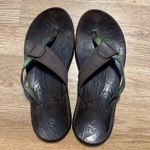 Chaco Men's Brown and Olive Sandals